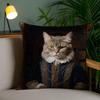 Причудливый Элегантный И Роскошный Наволочка Подушки Кошка Корона Диван И Гостиная Декоративные Наволочки Пылезащитные И Защищающие От Клещей F