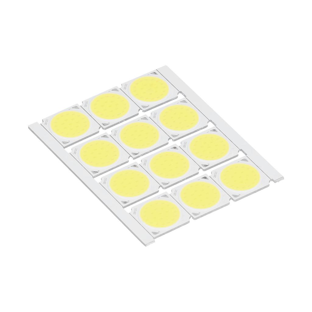 12Pcs COB Light Source High Power Round LED Chip 12W 36‑41V 1080LM for DIY Indoor Lighting