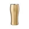 Doshisha Drinkable Beer Tumbler 420ml Dishwasher Safe Vacuum Insulated Gold Warm/Cold