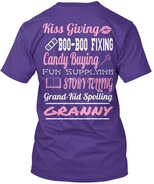 Proud Granny Kiss Giving Boo-boo Fixing Candy TTshirt Made in USA Size S to 5XL