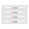 Emblems 4Pcs Car Door Anti-collision Bumper Strips Protector Stickers Accessories For Lexus EX300h RX450h IS300h ES300h NX RX GS BR7