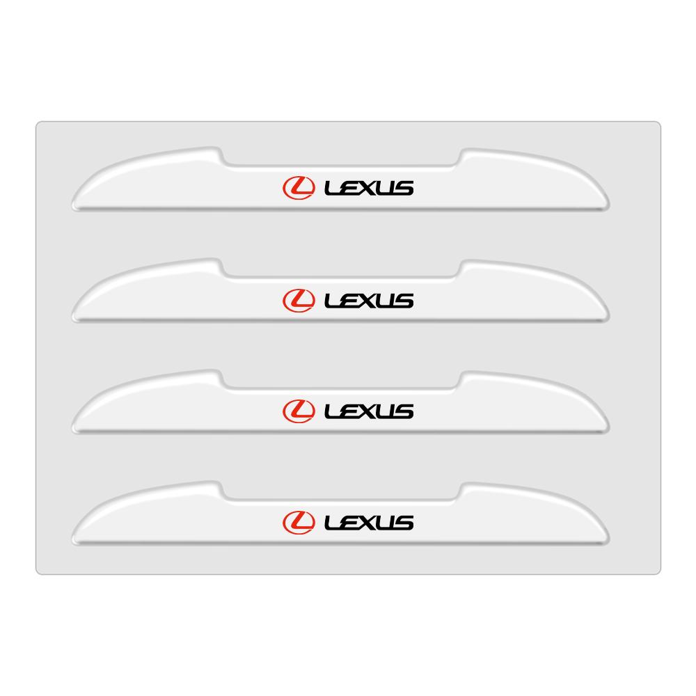 Emblems 4Pcs Car Door Anti-collision Bumper Strips Protector Stickers Accessories For Lexus EX300h RX450h IS300h ES300h NX RX GS BR7