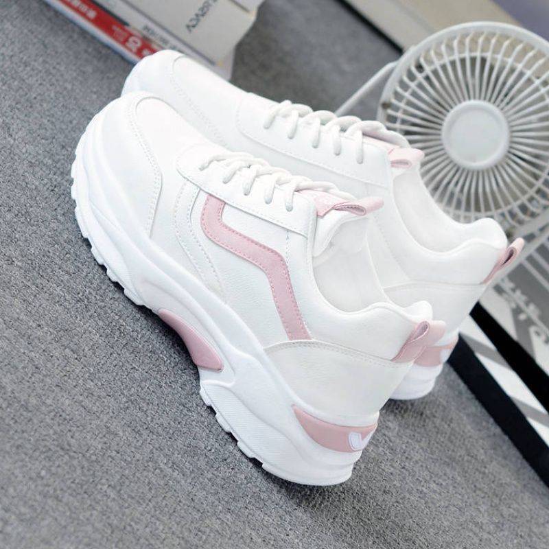 Кроссовки женские весна и осень 2025 новинка узкие, дышащие маленькие белые туфли студенческие туфли на плоской подошве легкие туфли Daddy Tide