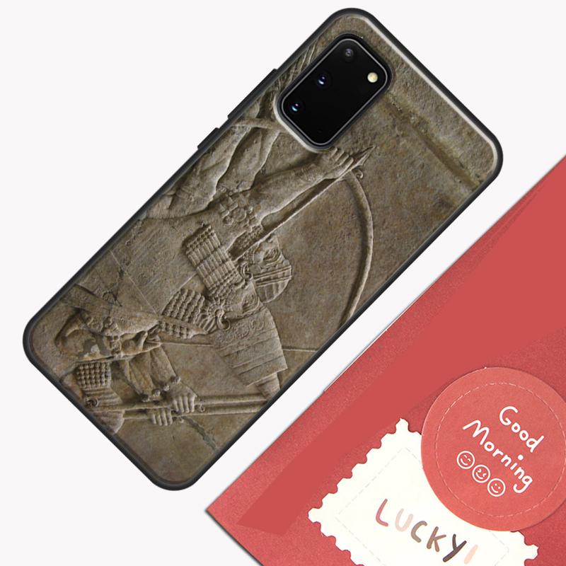 Lamassu Assyrian Winged Lion Phone Case For Samsung Galaxy S24 S26 Ultra S20 S21 S22 S23 S25 Plus S10 S25 FE Cover Shell