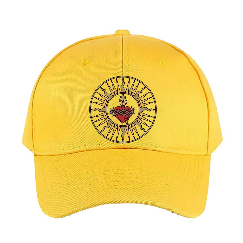 Sacred Heart of Jesus Cap summer woman Man Adult Hat Fashion Casual Adjustable Printed Baseball Caps Trucker Cap