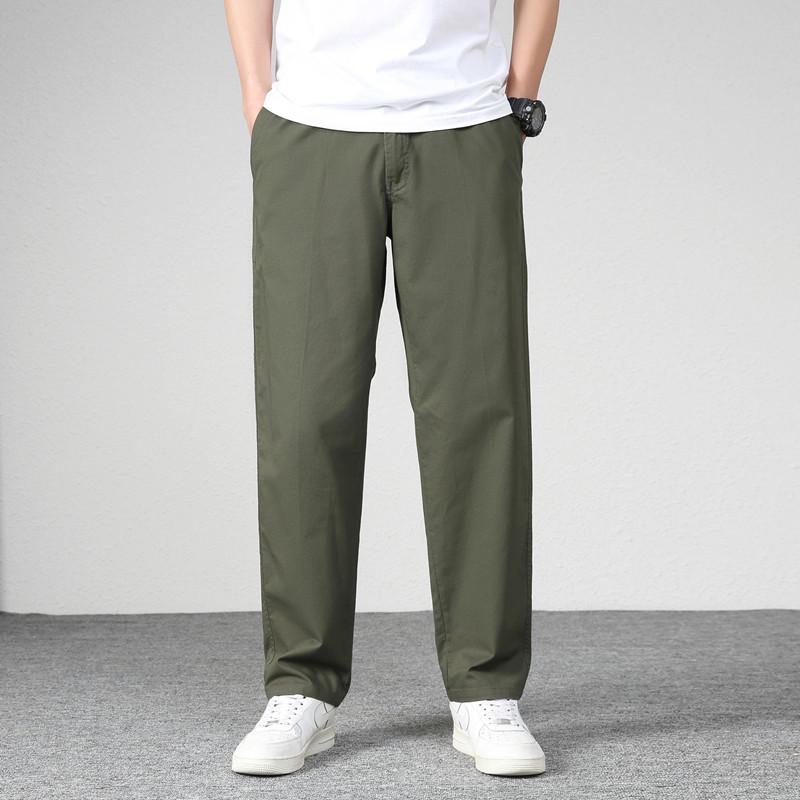 Мужские легкие спортивные брюки с несколькими карманами для активного отдыха - Свободного кроя, Прямые брюки больших размеров
