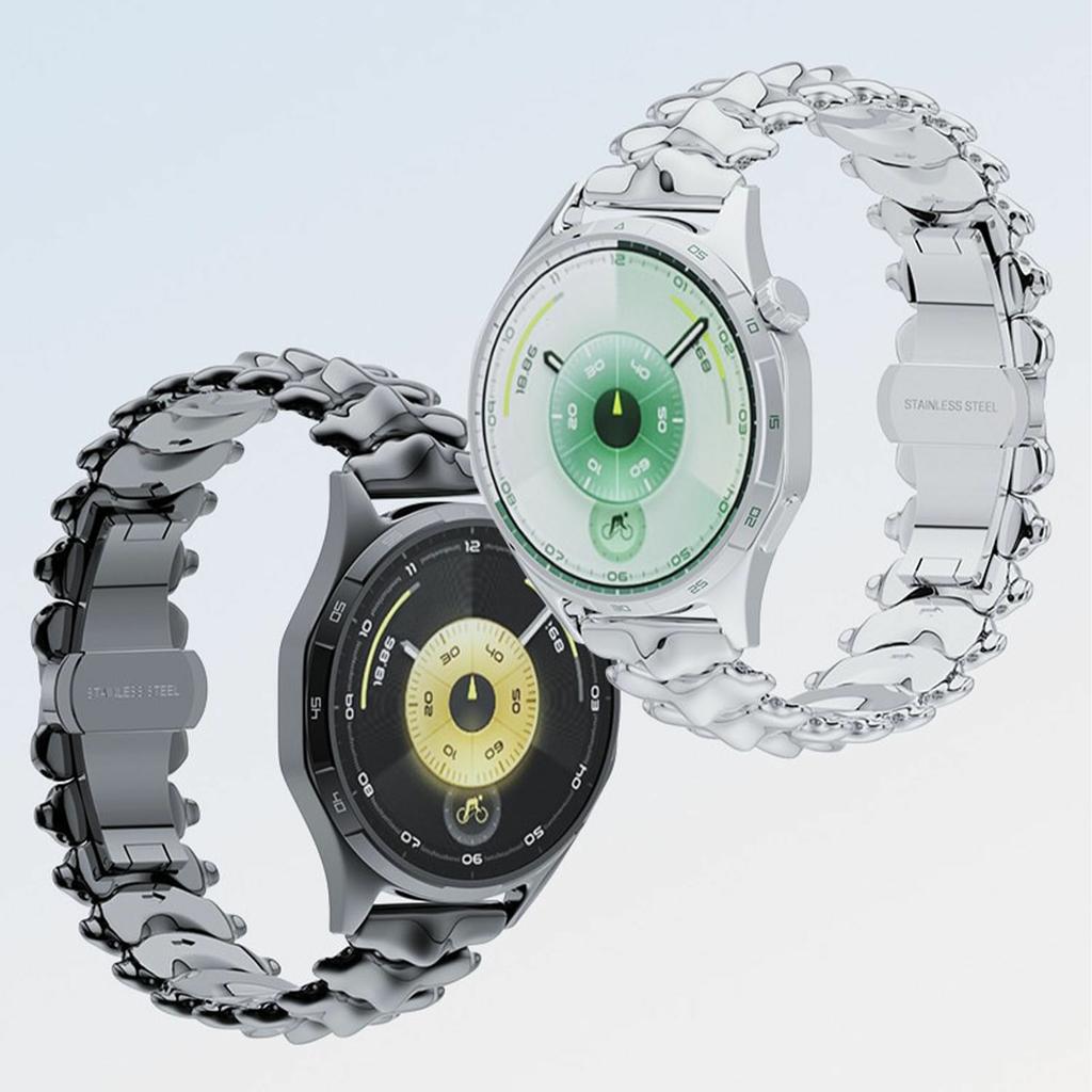 22 мм ремешок из цинкового сплава с дизайном "хребет" для Huawei Watch GT 6/5/5 Pro/4 46 мм, ремешок для часов с бабочкой