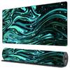 Marble Swirl Starry Sky Print Xxl Gaming Mousepad Desk Mat Antislip Rubber Base Stitched Edge For Gamers Office Home Daily Use