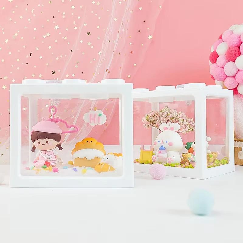 Handmade Art Toys 1PCS Handmade Material Pack Micro Landscape Scene Cottage Toys Birthday Gift for Girls