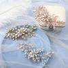 Vintage Bridal Insert Comb Rhinestone Headpiece Trendy Wedding Party Hair Clip  for Women