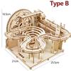 3D Деревянный Пазл Мраморные Горки Механические Пазлы Самостоятельная Сборка Игрушка STEAM Обучающие Игрушки Наборы для Сборки Моделей для Детей Взрослых Подарок