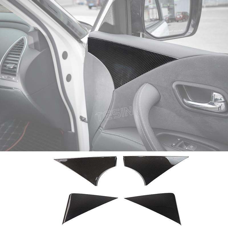 TESIN ABS углеродное волокно, центральная консоль автомобиля, украшение на приборную панель, наклейки, аксессуары для интерьера для Nissan Patrol Y62