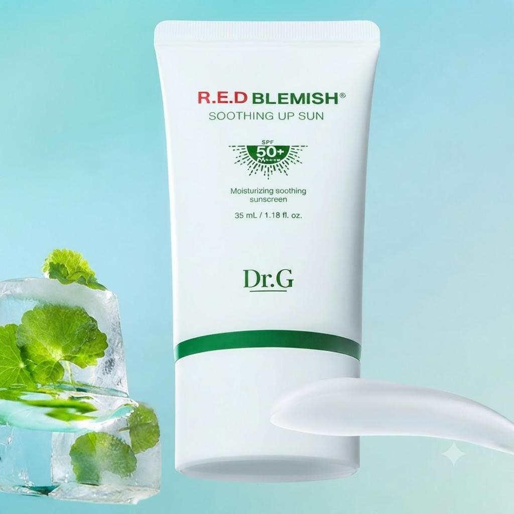 Dr.G Red Blemish Soothing Up Sun SPF50+ PA++++ 35ml x2 Set