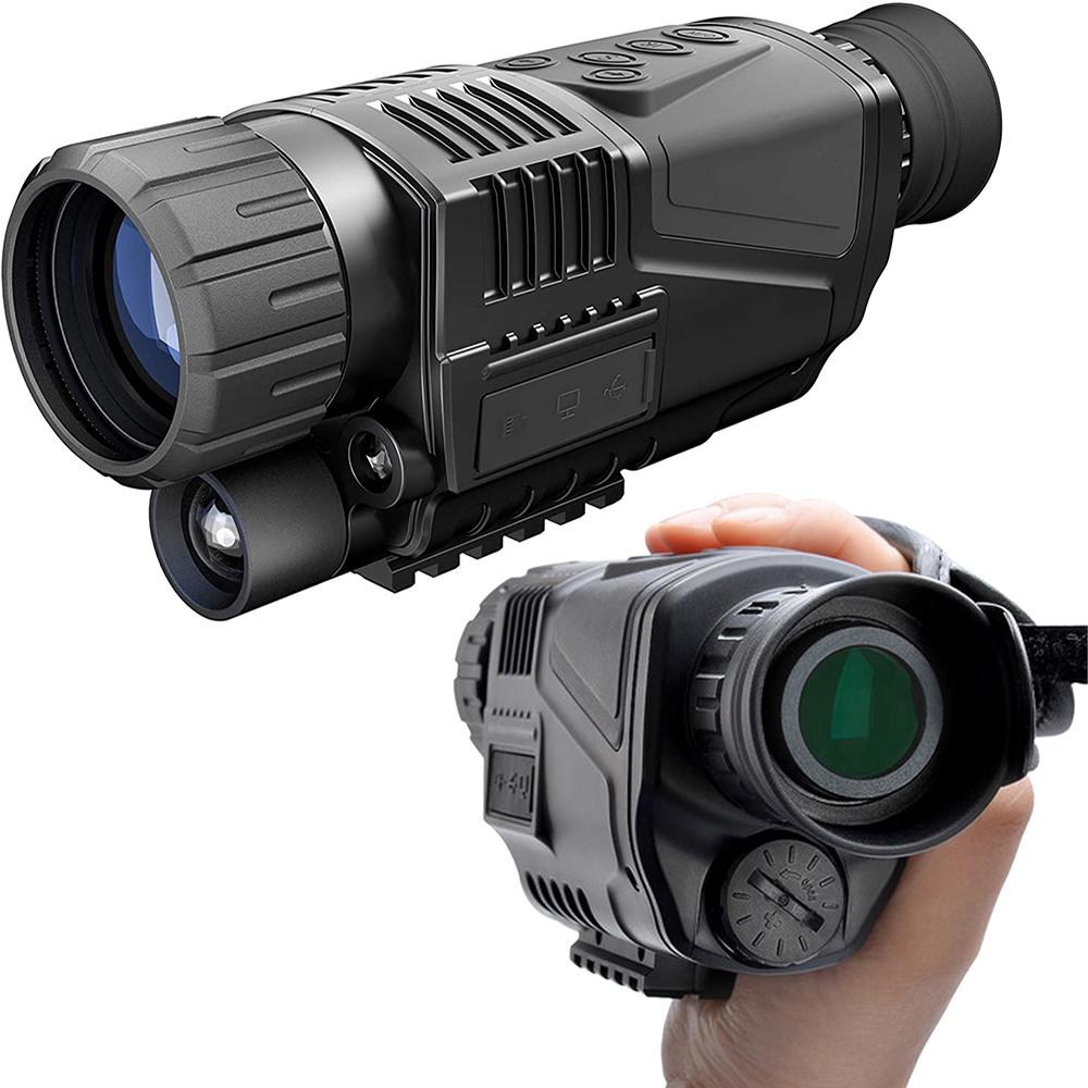 Многофункциональный монокуляр телескоп 200 м полная темнота инфракрасная цифровая камера ночного видения для записи видео на охоте