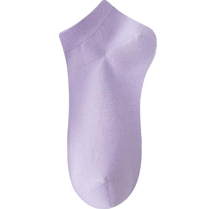 Женские летние тонкие дышащие антибактериальные носки из чистого хлопка