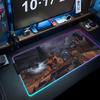 Коврик для мыши Metro 2033 RGB Игровой коврик для мыши Большой светодиодный коврик Настольный коврик для ПК Светящийся коврик для мыши Большие коврики для клавиатуры Настольный ковер с подсветкой