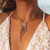 Ожерелье с подвеской Diamond Flow Su Модное, простое ожерелье с дикими стразами Европейские и американские аксессуары для женщин