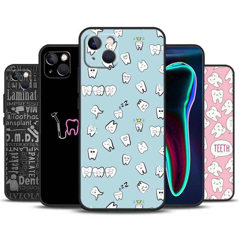 Чехол для iPhone 16 15 14 13 12 11 Pro Max Plus X XS Max XR 7 8 с рисунком стоматолога, зубной щетки, медсестры, аксессуары