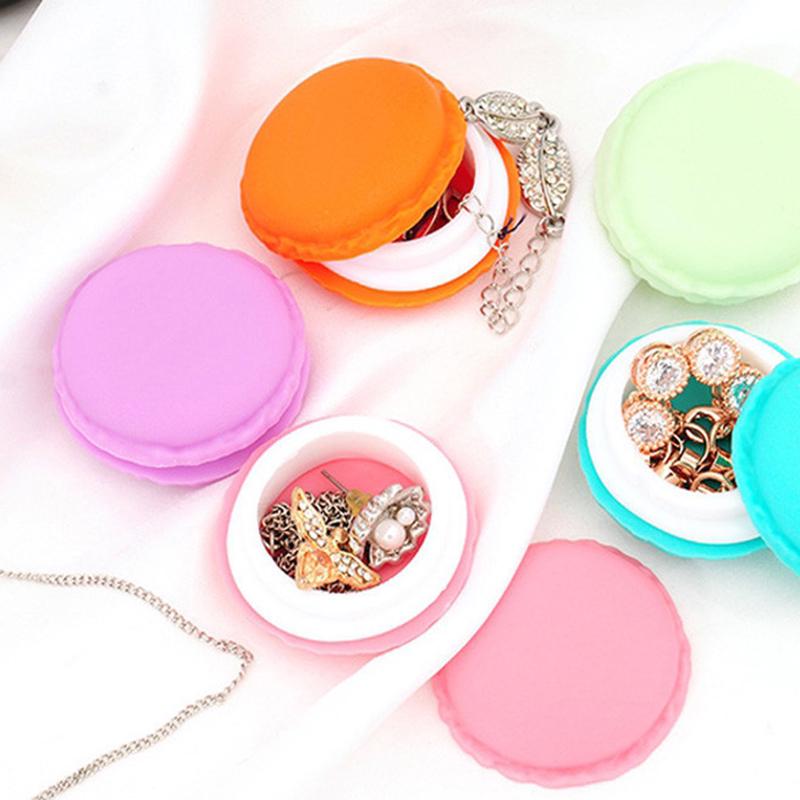 Cute Candy Color Macaron Mini Storage Box Jewelry Box Pill Case Birthday Gift
