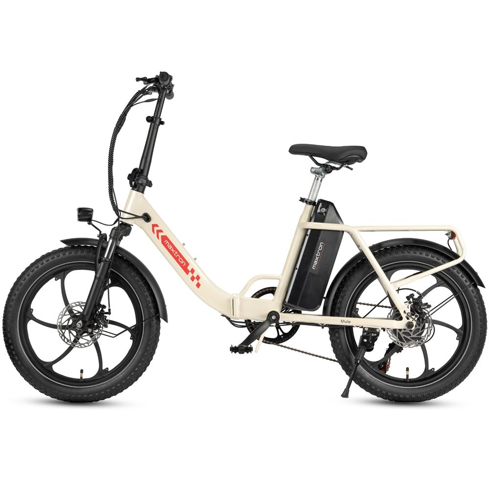 Электровелосипед Maxtron Mule 250 Вт 20-дюймовые шины Городской складной электровелосипед Мотор 48 В 20 Ач Двойные дисковые тормоза 7 скоростей ЖК-дисплей Максимальная нагрузка 120 кг