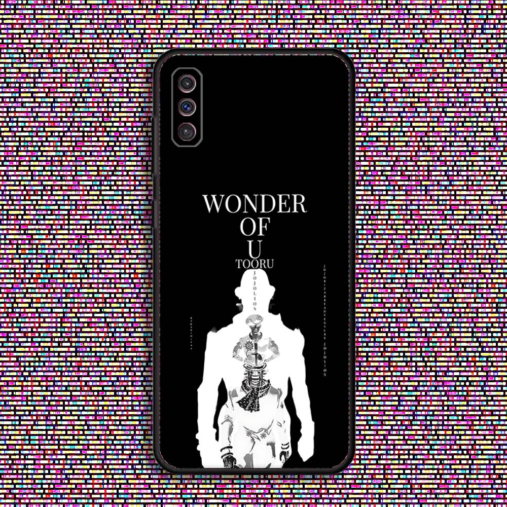 Wonder of U J-JoJo Phone Case For Samsung S 25,24,23,22,30,21,10,9,Ultra,Plus,Lite,FE,4,5 G Black Soft Case