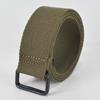 Унисекс холщовый ремень без отверстий с пряжкой с двумя кольцами - Идеально подходит для студентов, военной подготовки и моды.