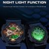 SANDA новая пара 9004/3137 Fantasy красочные мужские и женские часы модные трендовые часы с двойным дисплеем уличные часы с ночным светом