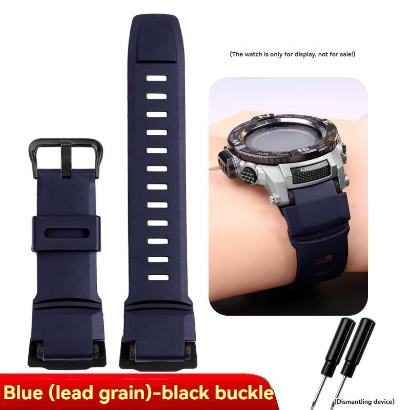 Для Casio PROTREK PRG-260/270/550/250 Силиконовый ремешок для часов PRW-3500/2500/5100 Специальный интерфейс резиновый ремешок Черный мужской Браслет