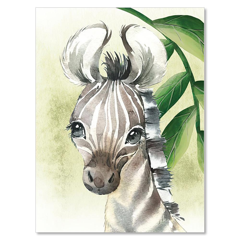 Украшение детской комнаты Детские картины Настенные животные Декор детской комнаты Художественная печать Laminas Decorativas Pared Cuadros Картины на холсте