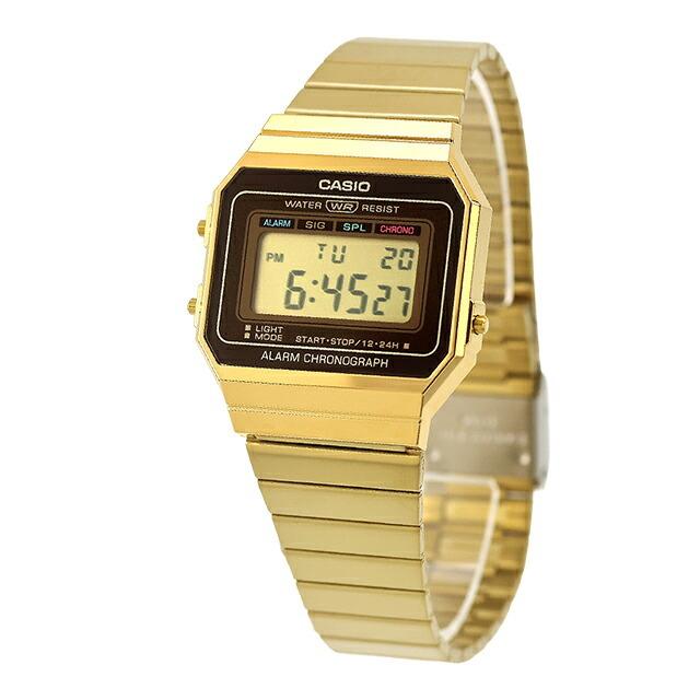 Casio Винтажные кварцевые унисекс-часы Overseas для мужчин и женщин, работающие от батарейки A700WG-9A