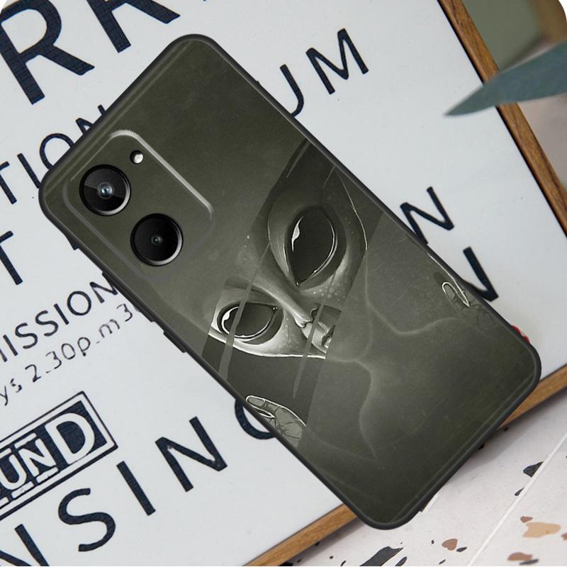 Забавный инопланетянин для Realme 12 11 10 9 Pro Plus GT5 GT Neo 6 C55 C53 C51 C35 C33 C30 C25s C21Y C31 C67 Чехол