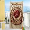 Galatasaray Personalized Name Beach Towel High Absorbency Quickdry Perfect For Traveling Yoga Camping And Swimming