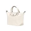 Longchamp Le Pliage Xtra 25 Button Zipper Closure Leather Dumpling Shoulder Tote Bag Small Women bags White 1512987037