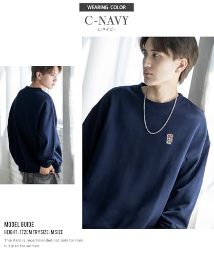 [IMPROVES] [SIDEWAYSTANCE] Embroidered One-Point Fleece Sweatshirt