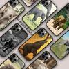 Арт со слоненком Акварельное животное Магнитный чехол для телефона Для iPhone 17 Air 16 14 13 12 Pro Max 15 Plus Беспроводная крышка MagSafe