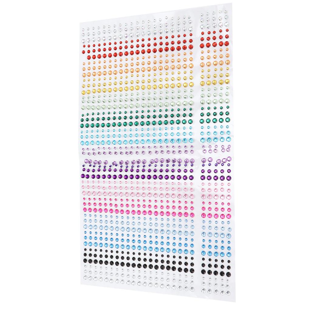 Rhinestones Stickers DIY 15 Colors SelfAdhesive Bling Accessories Stickers for Phone Craft Face