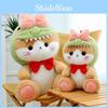 Plush Cat Toy Dinosaur Doll Stuffed Animal Cartoon Bow Soft Toy Home Decor Gift