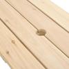 Picnic Table for 4 Children with Sun Umbrella Solid Pine Wood
