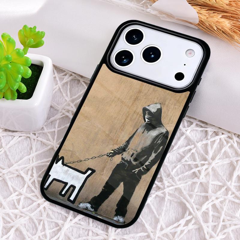 Мягкий чехол для телефона с граффити для iPhone 17 Air 16 15 11 12 14 13 Pro Max Ударопрочный чехол