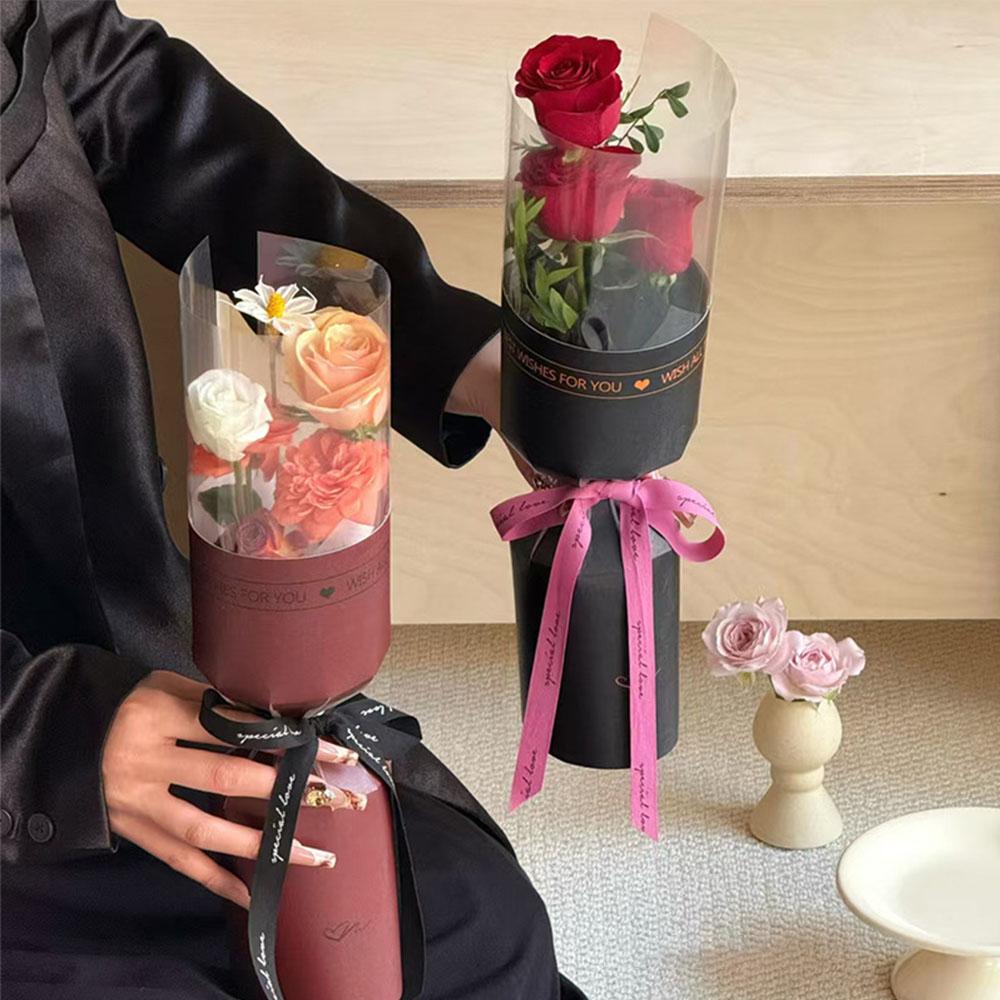 DIY Mother's Day Bouquet Bag Literary Packaging Bags Gifts Flower Wrapping Paper