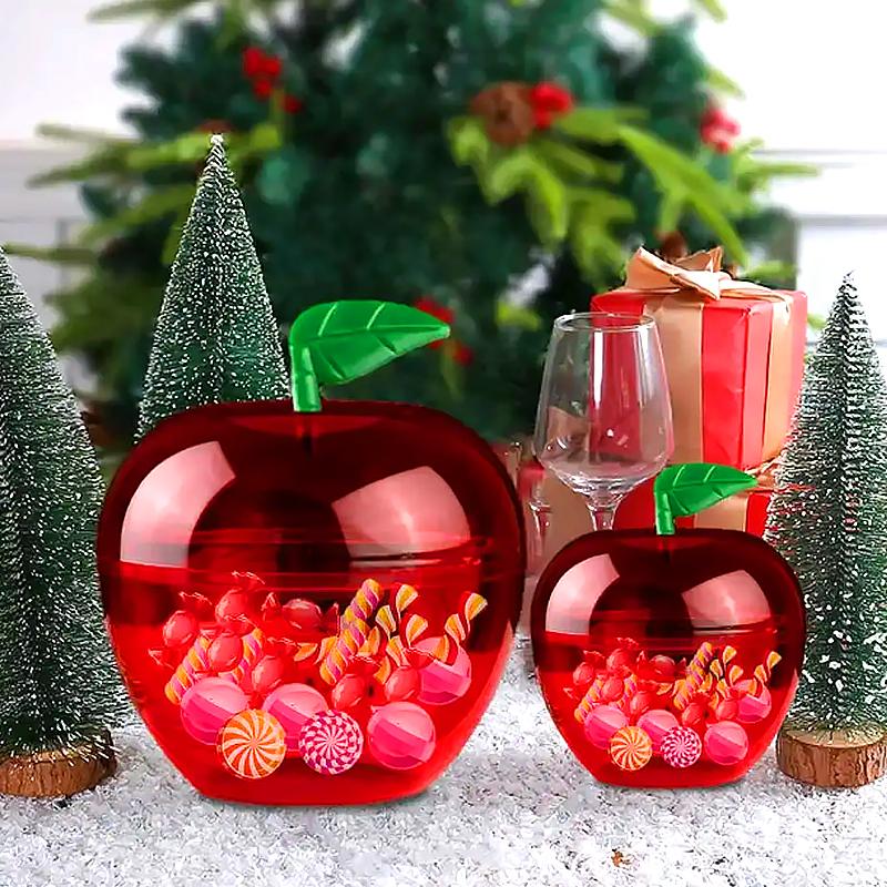 5 шт. контейнер для яблок, товары для рождественской вечеринки, подарочная коробка для хранения яблок, конфет, белоснежная вечеринка, подарок на свадьбу, украшение