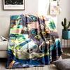 Genshin Impact Theme Blanket Suitable For The Sofa Camping And Travel Made Of Soft Flannel Material An Ideal Gift For Occasions Such As Birthday