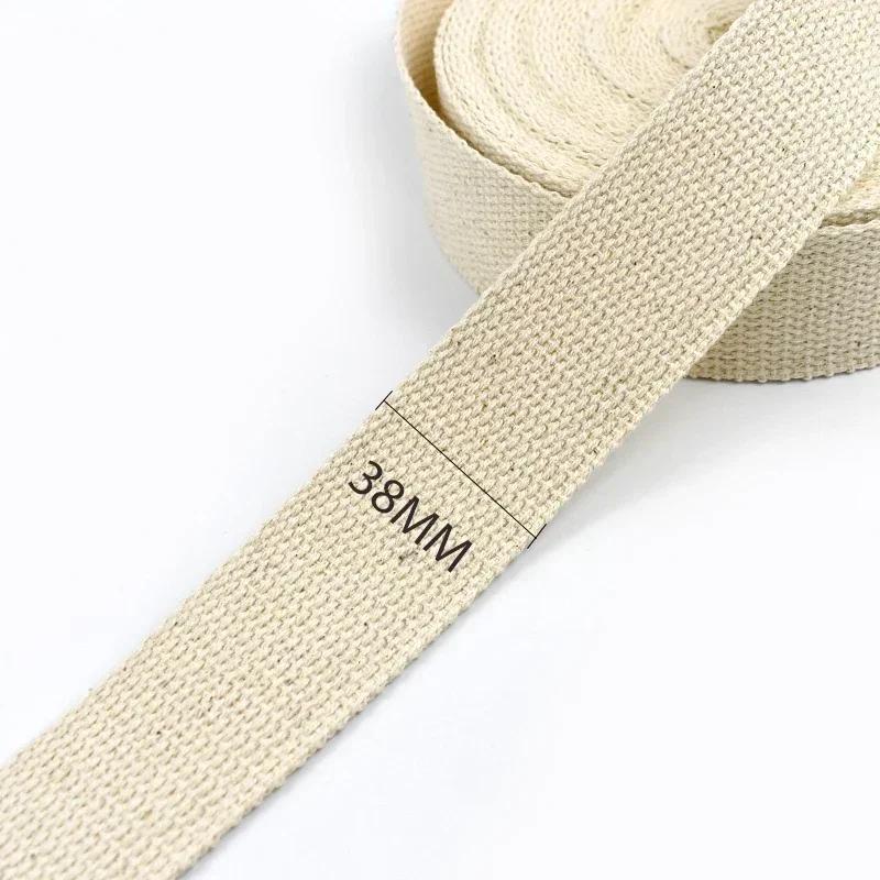 2/5/10M Meetee 10-50 мм Бежевая Хлопковая Лента 1,5 мм Толщины Холщовая Ленточка для Сумок Ремень Одежды DIY Швейная Лента Аксессуары