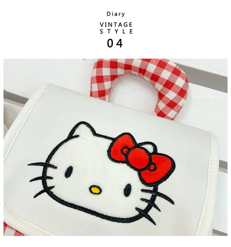 Красный легкий мини-рюкзак Mimi с мультяшным рисунком для девочек.