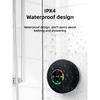 Водонепроницаемая Bluetooth-колонка для душа, IPX4, беспроводная, портативная, со светодиодной подсветкой, FM-радио, присоска