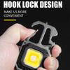 COB Flashlight Rechargeable Portable LED Keychain Work Light Outdoor Camping Light Pocket Wrench Screwdriver Safety Hammer Lamp