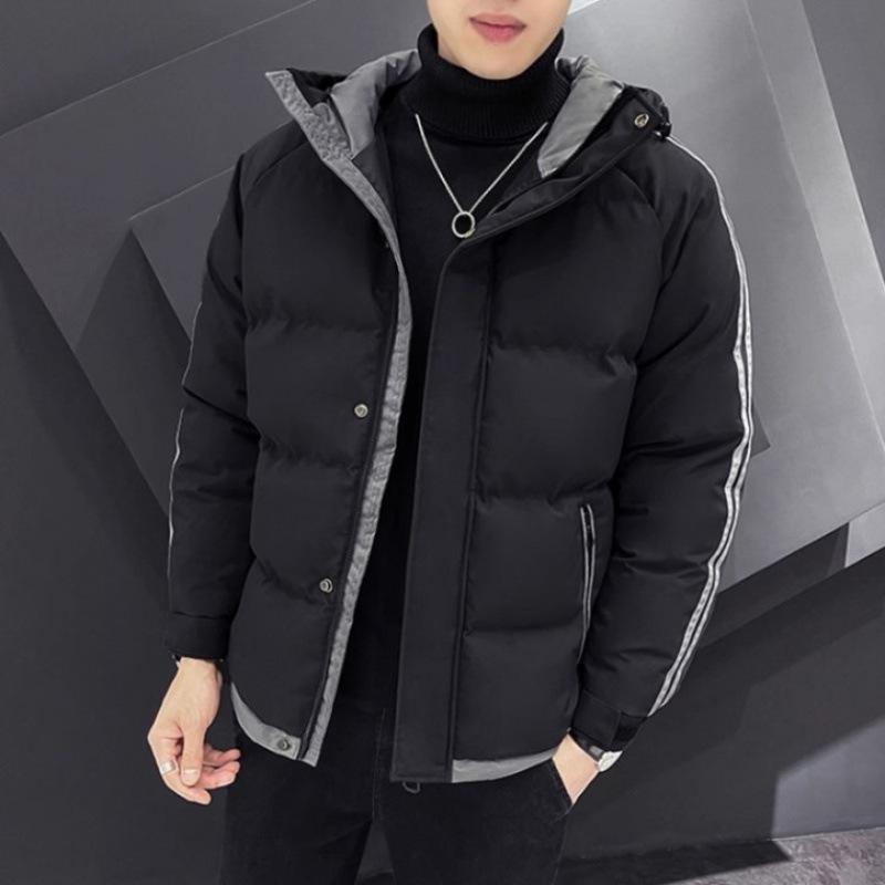 Men's Trendy Hooded Velvet Cotton Jacket – Autumn/Winter 2024: Thick, Warm, Cold-Resistant Casual Wear.