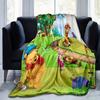 1pc. Cute Cartoon Winnie The Pooh Themed Blanket, Soft Flannel Throw Blanket for Room Decor, Living Room, Travel, Camping, Car Blankets, Bea