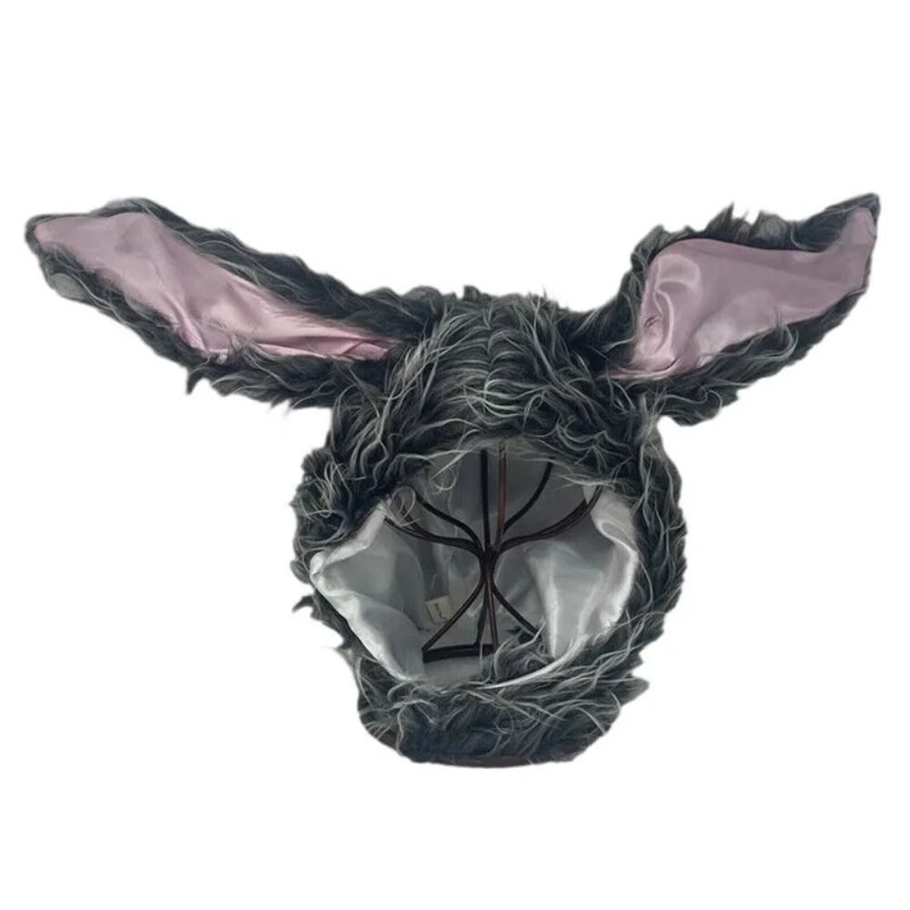 Кавайная шапка с кроличьими ушками, грелка для головы в виде кролика, зимний головной убор, реквизит для косплея