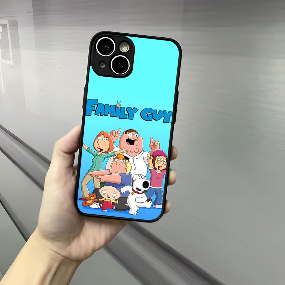 Game F-Family Guy Phone Case For Iphone 17 16 15 14 13 12 Pro Max Xr Air Plus Skin Feel Black Hard Shell Cover